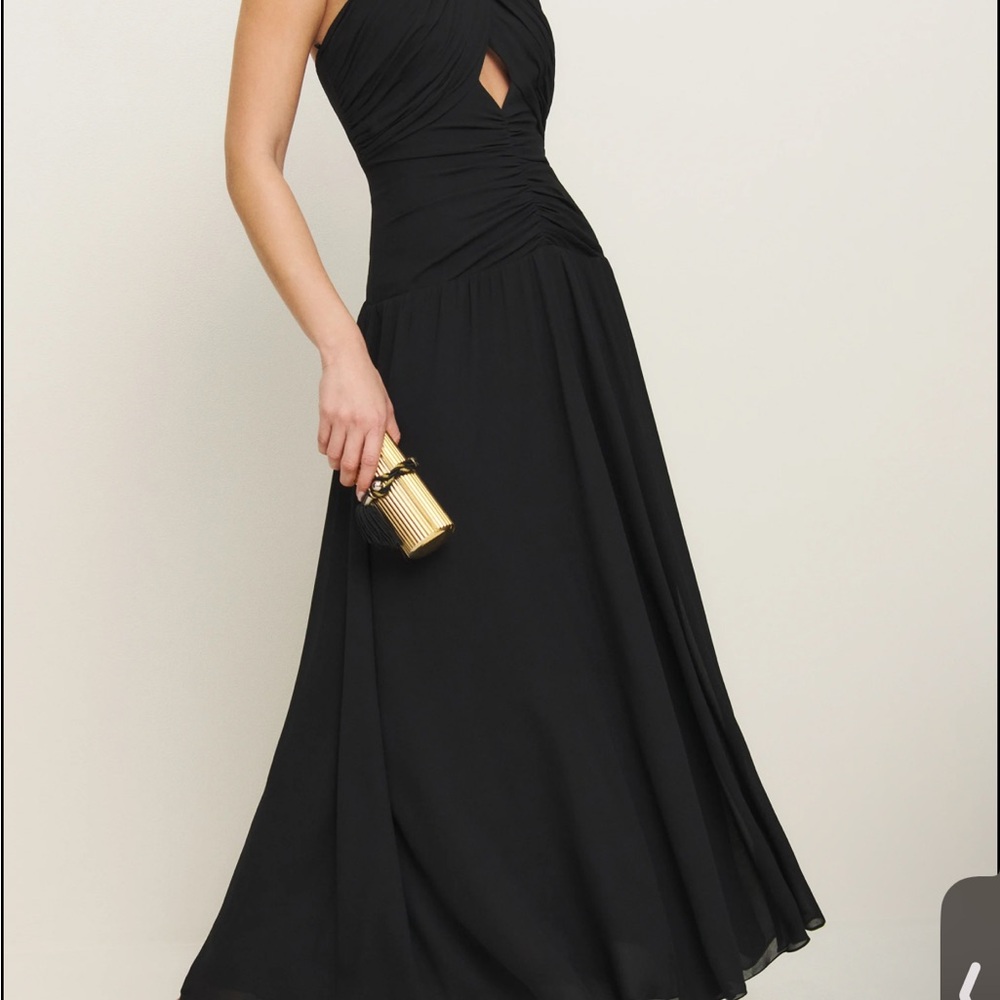 Reformation Elegant Black Dress